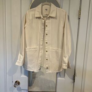 Sezane Cream Utility Jacket